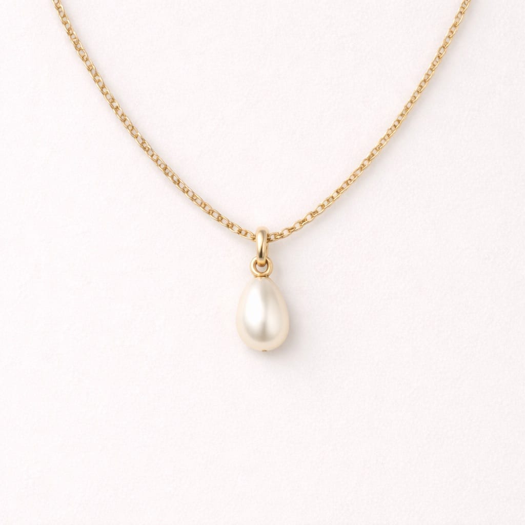 Teardrop Pearl Pendant - Image 1