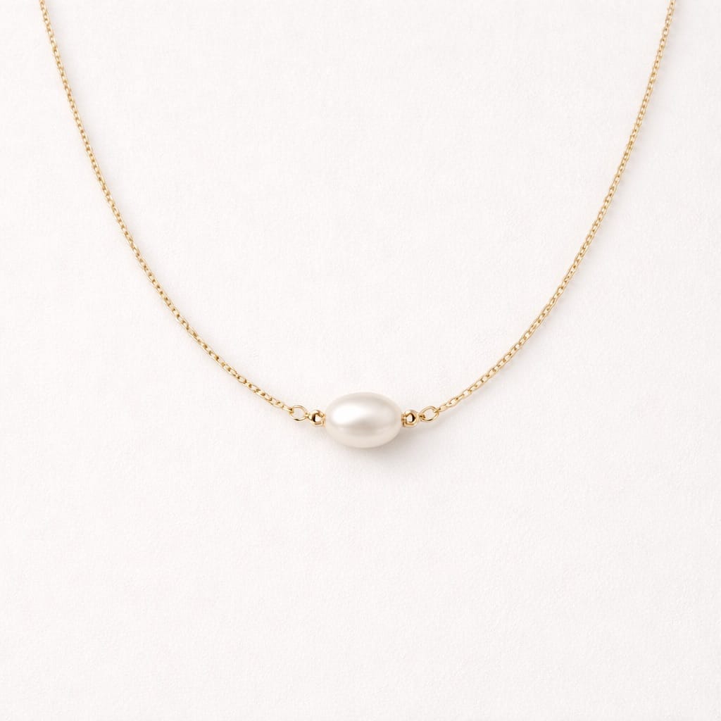 Floating Pearl Necklace - Image 1