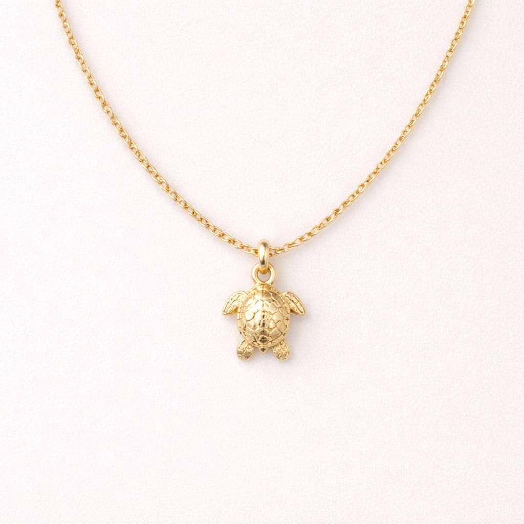 Turtle Charm Necklace - Image 1